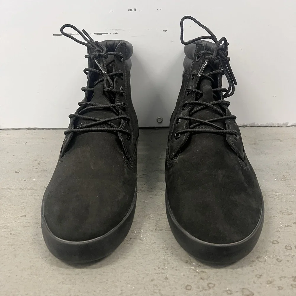 Timberland Dausette Sneaker Boots Womens Size 10 Black Leather Casual Shoes - Picture 5 of 9